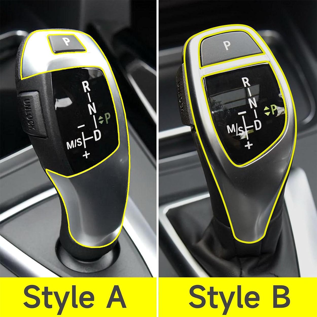 YDSSTORE Car Sticker Decals Gear Shift Knob Cover Carbon Color ABS Trim fits for BMW F20 F21 F22 F30 F31 F32 F33 F34 F35 F36 F07 F10 F12 F15 F16 F25 F26 Accessories (Style B)-autoydsstore