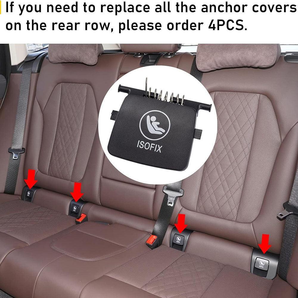 Compatible with BMW Child Seat Anchor Cover. ISOFIX Rear Seat Anchor Covers for X3 G01/X3 M F97/X4 G02/X4 M F98. Replacement for 52207474100-autoydsstore