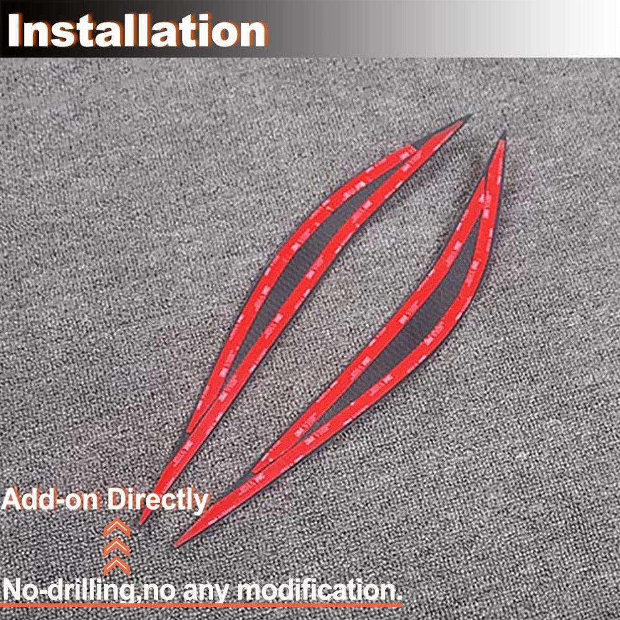 Carbon Fiber Headlight Eyelid Covers for BMW F80 M3 F82 F83 M4 F32 F33 F36 2014-2018 | Front Lamp Eyelids | Easy Installation-autoydsstore