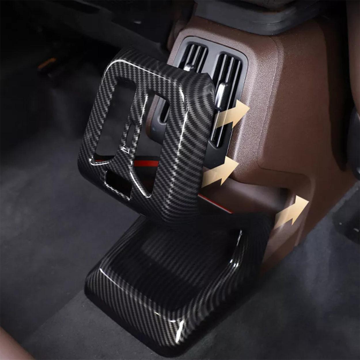 ABS Carbon Fiber  Rear Air Vent Anti-Kick Cover Trim for BMW X1 U11 2023-2024-autoydsstore