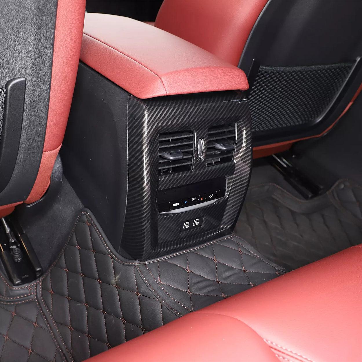 Carbon Fiber Style Rear Air Vent Outlet Frame Trim for BMW 4 Series G22 G23 (2020-2024)-autoydsstore