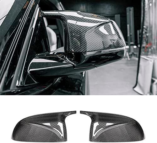 YDSSTORE  Real Carbon Fiber Mirror Cover Caps for BMW X3 X4 X5 X6 X7 G01 G02 G05 G06 G07 (2018-2025)