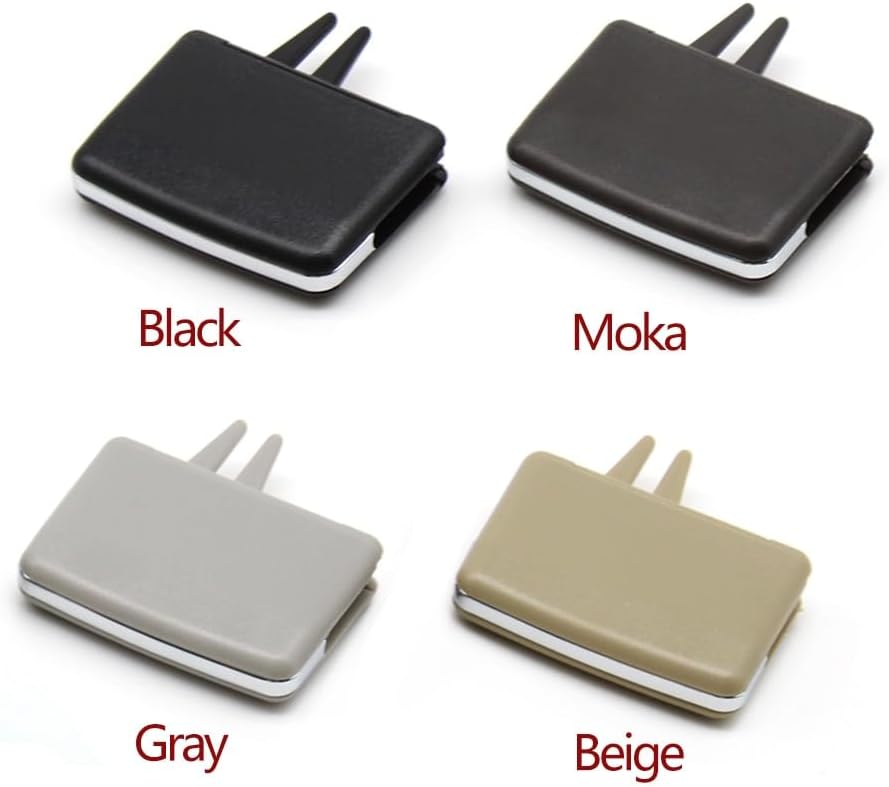 Car Rear Air Conditioning AC Vent Outlet Tab Clip Compatible With Mercedes Benz W204 C X204 GLK 180 200 220 250 300 W212 W207 E Class (Color : Beige 1PC)