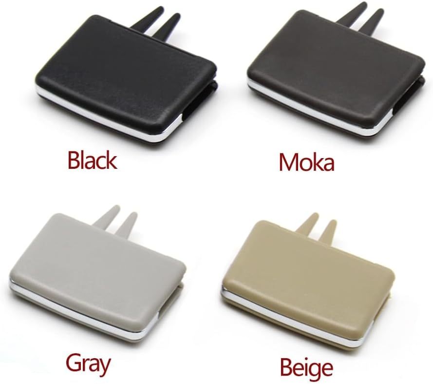 Car Rear Air Conditioning AC Vent Outlet Tab Clip Compatible With Mercedes Benz W204 C X204 GLK 180 200 220 250 300 W212 W207 E Class (Color : Beige 1PC)