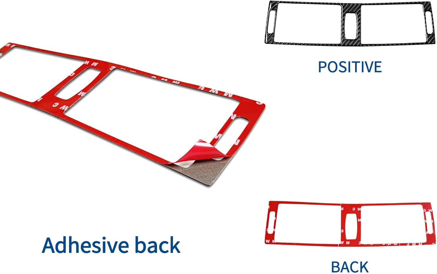 YDSSTORE Carbon Fiber Center Console Air Conditioning Outlet Vent Cover Frame Trim for BMW X5 E70 X6 E71 (2008-2013) – 1pc Black | Premium Interior Accessories-autoydsstore