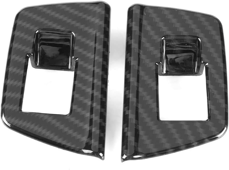 Window Lift Button Frame Trim 4pcs for BMW 5 Series G30 2017-2018 Carbon Fiber Look Window Switch Lift Button Frame Cover Trim-autoydsstore