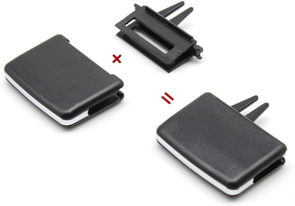 Car Rear Air Conditioning AC Vent Outlet Tab Clip Compatible With Mercedes Benz W204 C X204 GLK 180 200 220 250 300 W212 W207 E Class (Color : Beige 1PC)