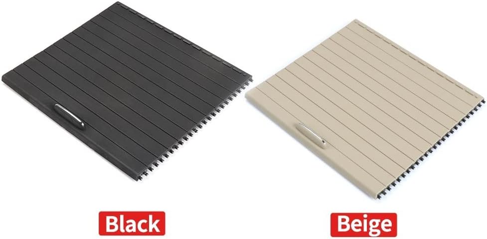 FREAZE Auto Middenconsole Luiken Bekerhouder Slide Rolgordijn Cover Fit for Mercedes Benz Ml/Gl/Gle/Gls Klasse W166 W292 2012-2018 (Color : Beige)