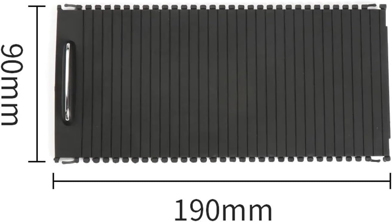 Auto Console Bekerhouder Blind Cover Rits Rolling Gordijn. for Mercedes-Benz. W204 C Klasse W212 E Klasse C180 C200 C220 E200 E260 Rolgordijn middenconsole (Size : Beige)