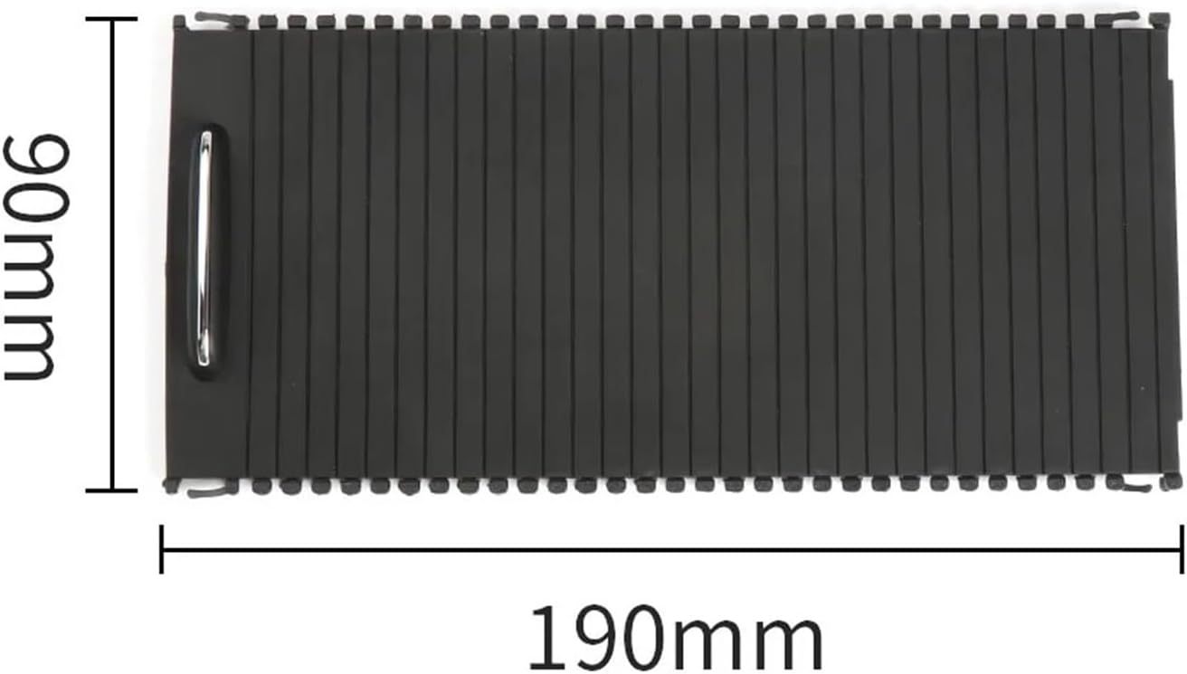 Auto Console Bekerhouder Blind Cover Rits Rolling Gordijn. for Mercedes-Benz. W204 C Klasse W212 E Klasse C180 C200 C220 E200 E260 Rolgordijn middenconsole (Size : Beige)