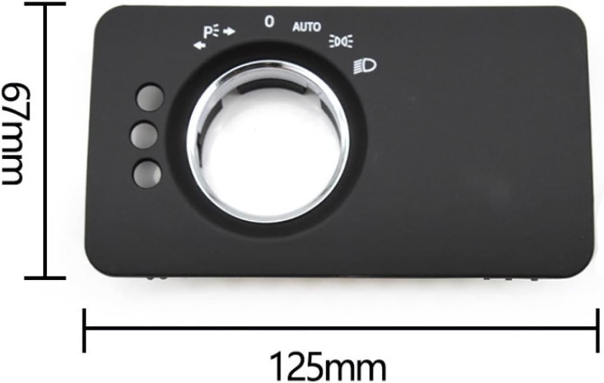Car Dashboard Headlight Control Switch Panel Cover Trim Fit for Mercedes Benz W251 R-Class R280 R300 R350 R400 R500 2005-2017 (Color : W251 C Black)