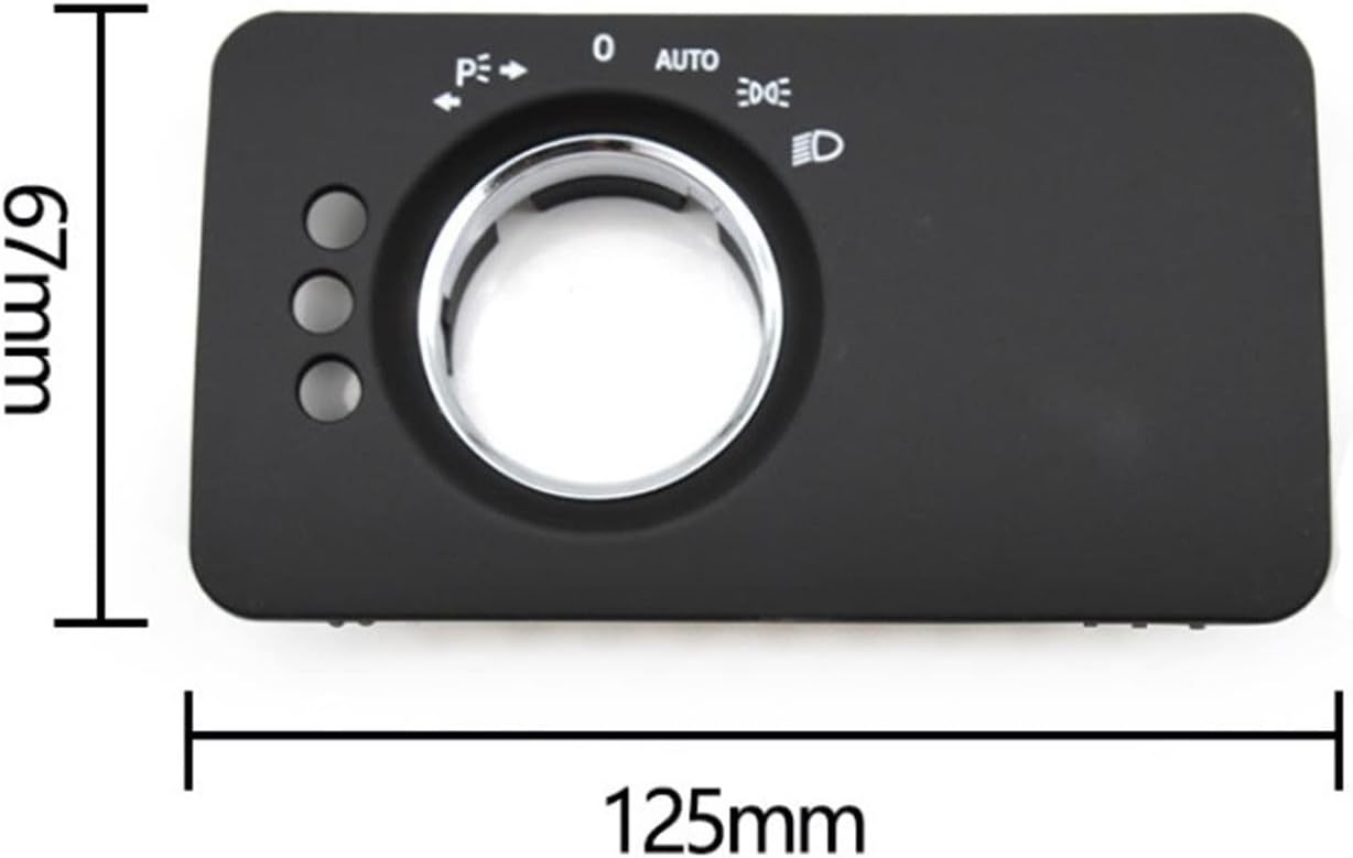 Car Dashboard Headlight Control Switch Panel Cover Trim Fit for Mercedes Benz W251 R-Class R280 R300 R350 R400 R500 2005-2017 (Color : W251 C Black)