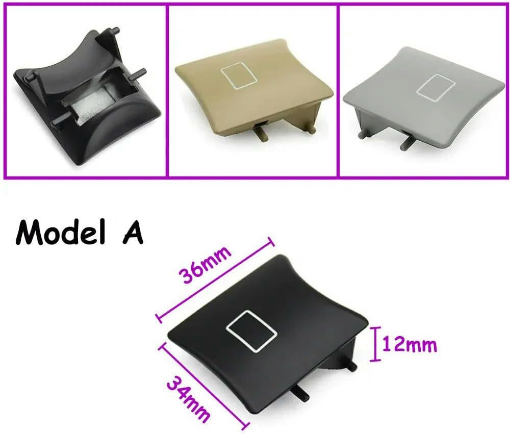 Button Trim Cover for Mercedes-Benz ML/GL/R Class W164 W251 2005-2017. Car Sunroof Window Switch Button Cover Replacement