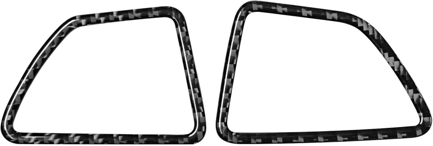 YDSSTORE Carbon Fiber Center Console Dashboard Air Outlet Vent Cover Frame Trim Interior Accessories for BMW X5 E70 X6 E71 (2008-2013) – 2pc Black | Premium Upgrade-autoydsstore