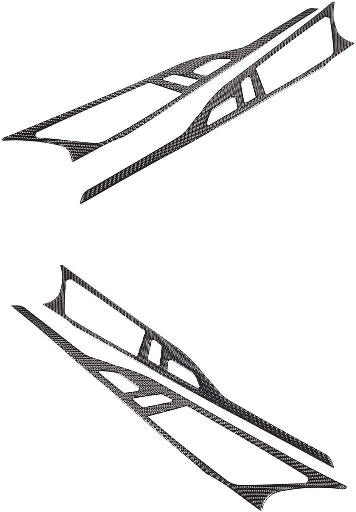 YDSSTORE Inner Door Handle Panel Frame Sticker Trim Soft Carbon Fiber 2PCS Compatible with BMW 8 Series G14 G15 2019-2022 Door Panel Decoration Sticker Accessories