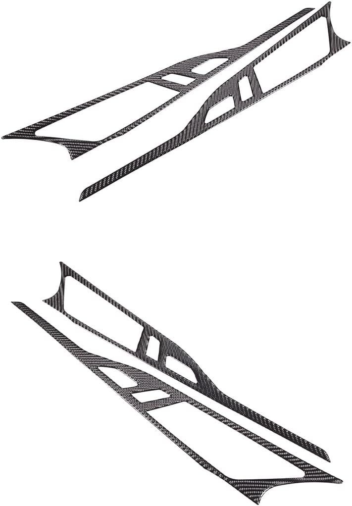 YDSSTORE Inner Door Handle Panel Frame Sticker Trim Soft Carbon Fiber 2PCS Compatible with BMW 8 Series G14 G15 2019-2022 Door Panel Decoration Sticker Accessories