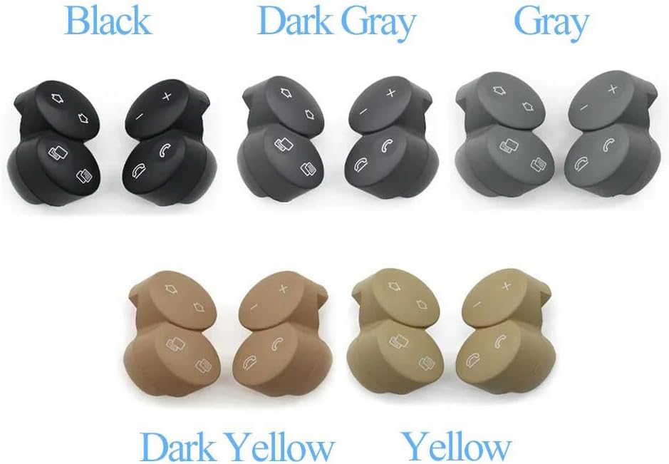 Button Trim Cover for Mercedes-Benz E/G/CLK/CLS Class W211 W463 W209 W219 E300 G55. Car Multi-Function Steering Wheel Switch Button Keys
