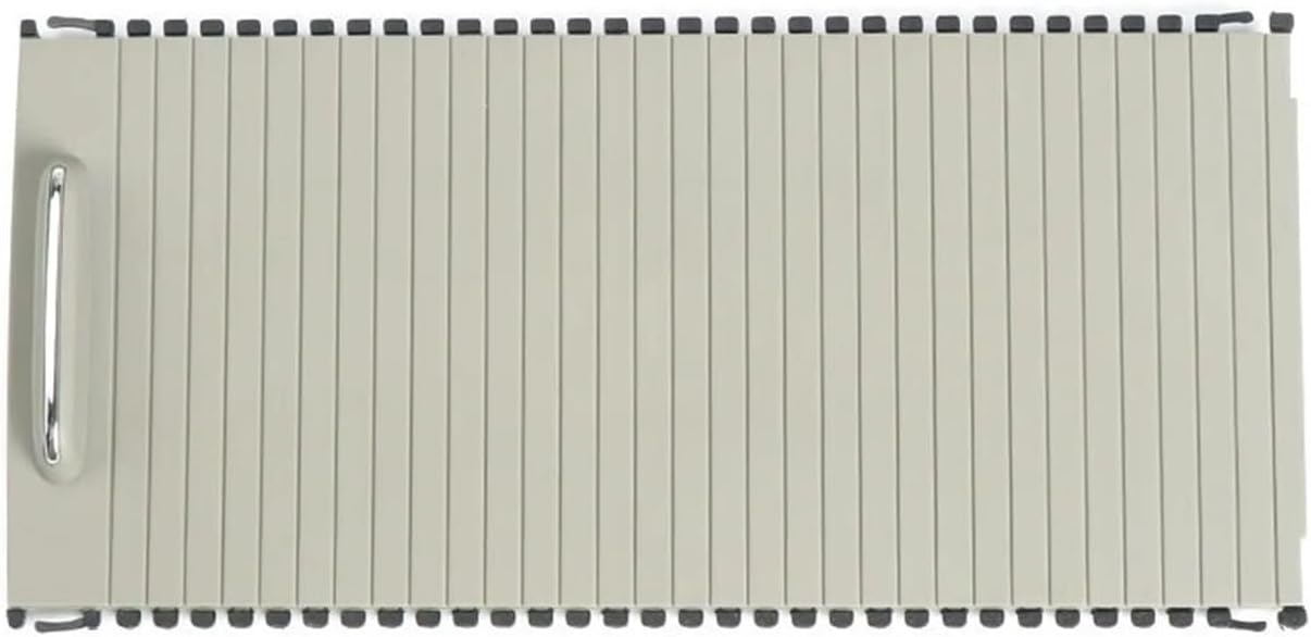 Auto Console Bekerhouder Blind Cover Rits Rolling Gordijn. for Mercedes-Benz. W204 C Klasse W212 E Klasse C180 C200 C220 E200 E260 Rolgordijn middenconsole (Size : Beige)