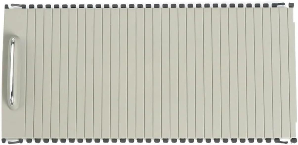 Auto Console Bekerhouder Blind Cover Rits Rolling Gordijn. for Mercedes-Benz. W204 C Klasse W212 E Klasse C180 C200 C220 E200 E260 Rolgordijn middenconsole (Size : Beige)