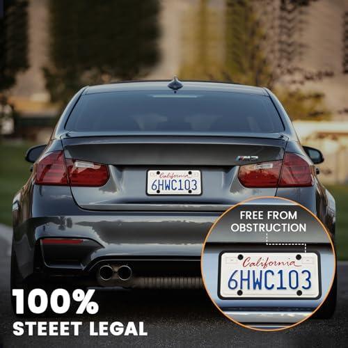License Plate Frame for BMW & Mini Cooper Models. Rear License Plate Cover Holder Bracket for BMW 528i 328i 535i 335i 325i X1 X2 X3 X4 X5 X6 X7 Series - Bumper Trunk Mount Car Accessories-autoydsstore