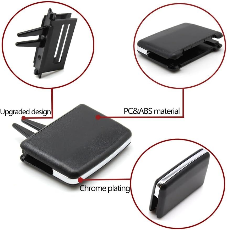 Car Rear Air Conditioning AC Vent Outlet Tab Clip Compatible With Mercedes Benz W204 C X204 GLK 180 200 220 250 300 W212 W207 E Class (Color : Beige 1PC)
