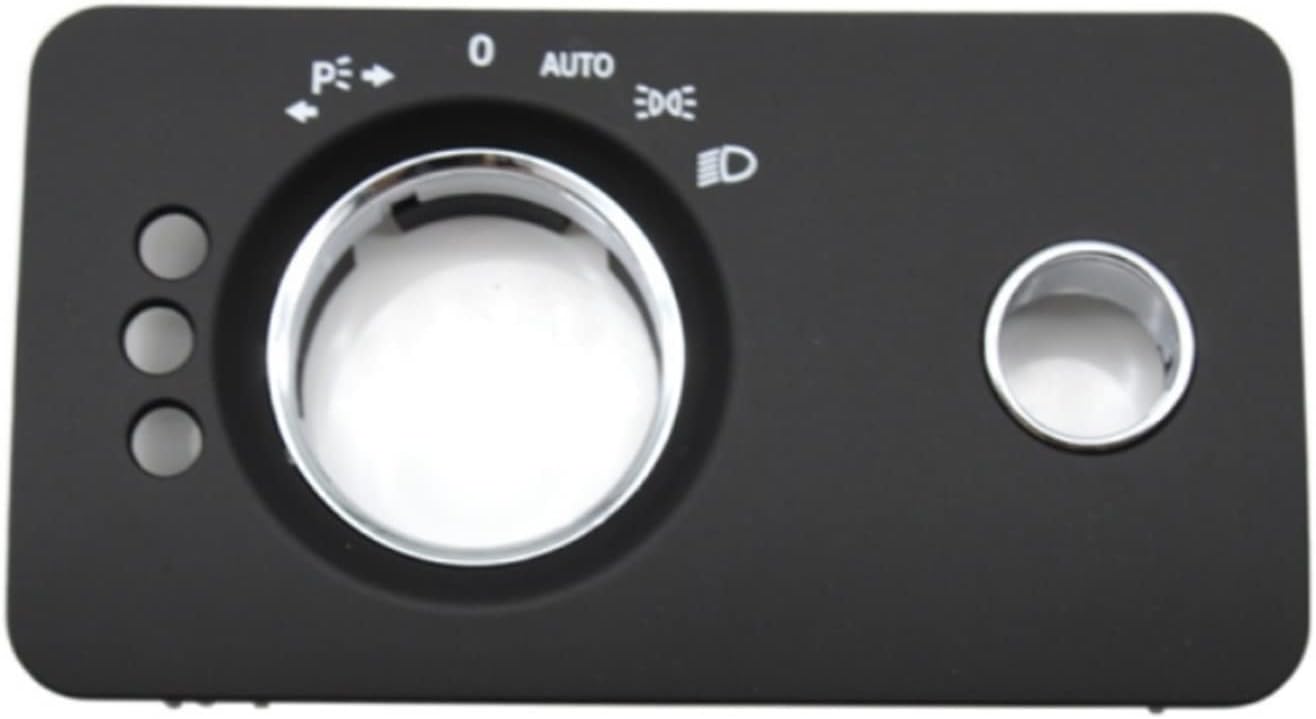 Car Dashboard Headlight Control Switch Panel Cover Trim Fit for Mercedes Benz W251 R-Class R280 R300 R350 R400 R500 2005-2017 (Color : W251 C Black)