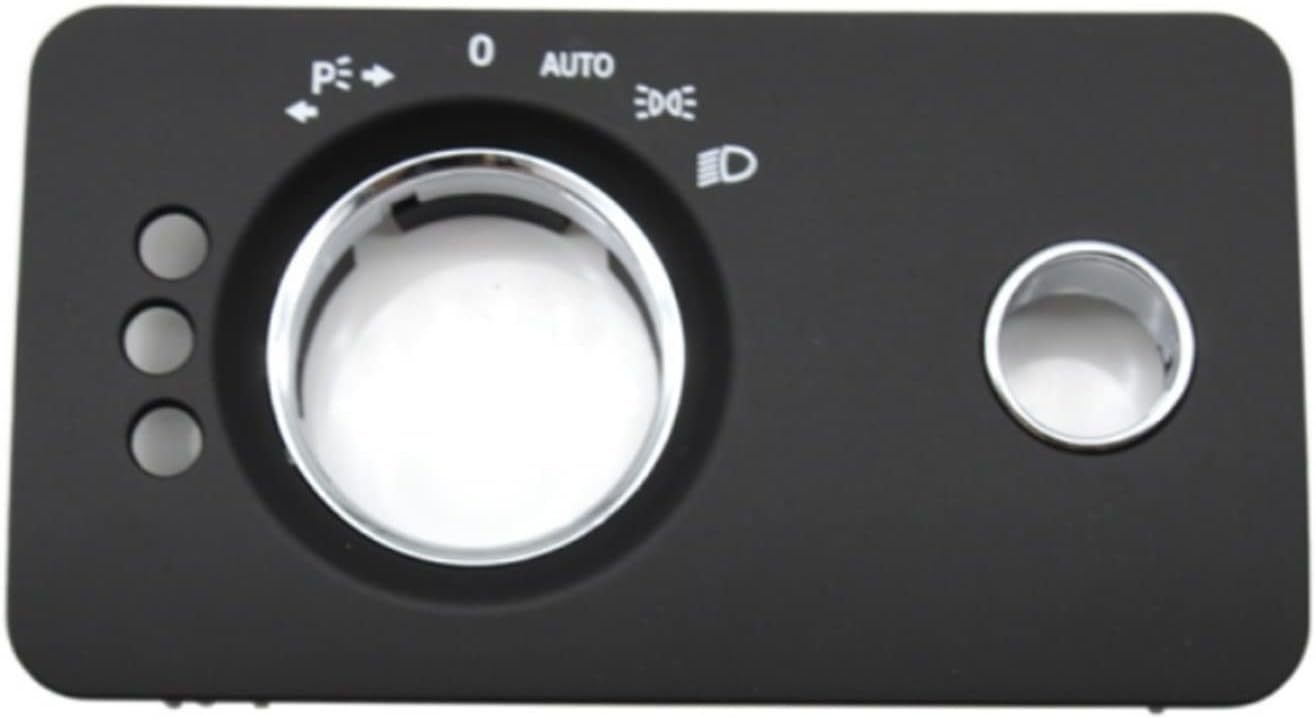 Car Dashboard Headlight Control Switch Panel Cover Trim Fit for Mercedes Benz W251 R-Class R280 R300 R350 R400 R500 2005-2017 (Color : W251 C Black)