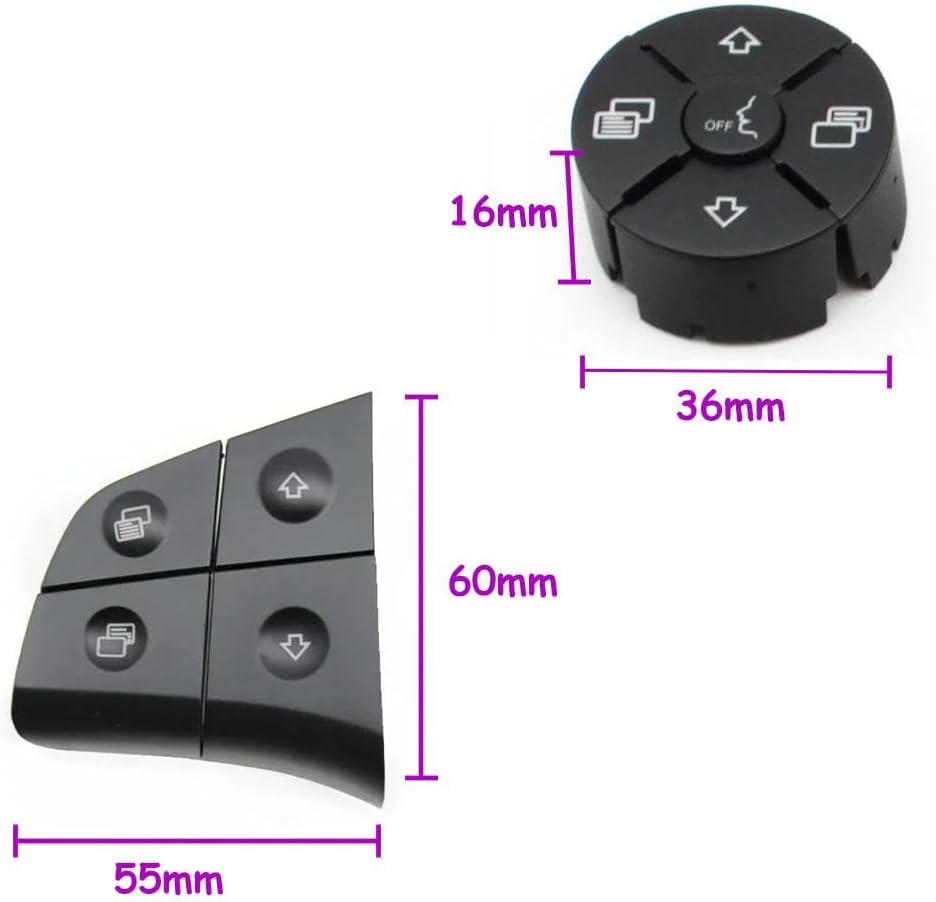 Bouton de Commutation pour Mercedes-Benz W164 W245 W251 W219 W230 W171. Boutons de Commutation Multifonctions au Volant de Voiture