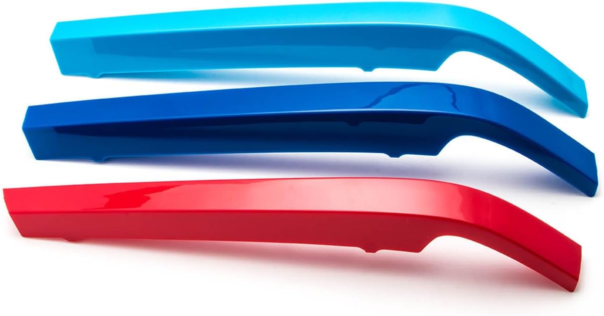 YDSSTORE M-Colored Tri Grille Insert Trim Strips for BMW G11 7 Series LCI (2020-up) | Compatible with 8-Beam Front Kidney Grilles-autoydsstore
