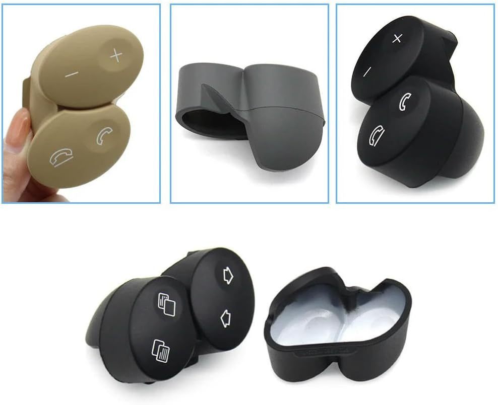Button Trim Cover for Mercedes-Benz E/G/CLK/CLS Class W211 W463 W209 W219 E300 G55. Car Multi-Function Steering Wheel Switch Button Keys