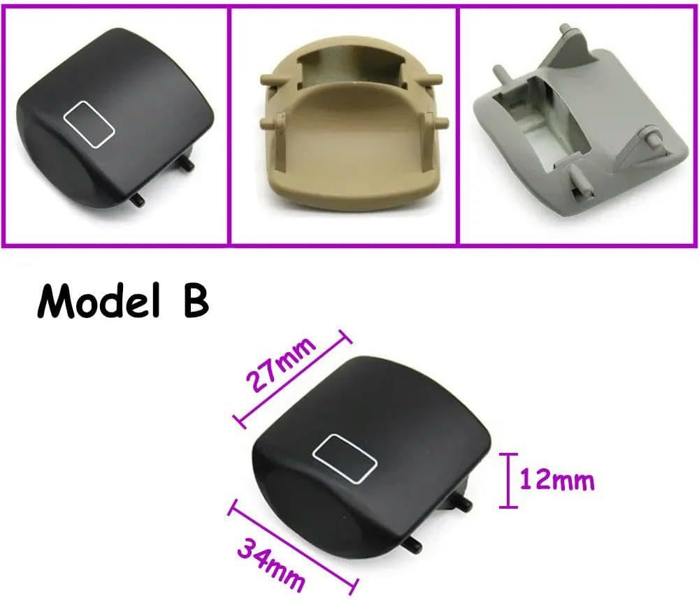 Button Trim Cover for Mercedes-Benz ML/GL/R Class W164 W251 2005-2017. Car Sunroof Window Switch Button Cover Replacement