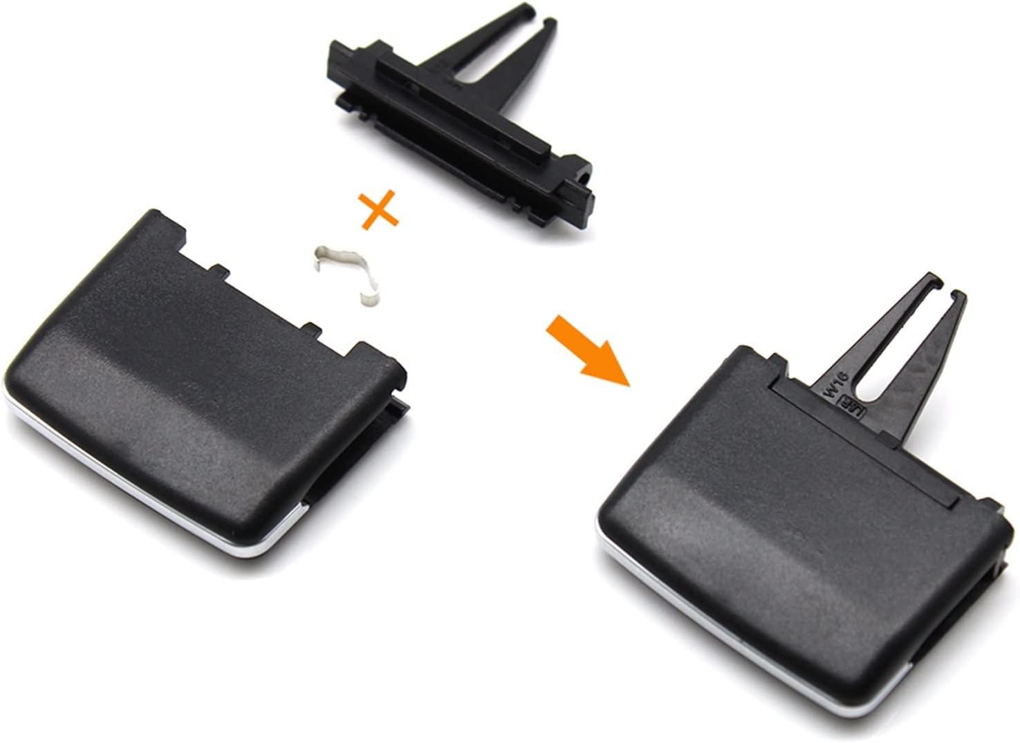 1668300054 Rejilla de ventilación de aire acondicionado para salpicadero delantero y trasero compatible con Mercedes Benz M GL ML GLE GLS W166 W292 2011-2019 (Color trasero izquierdo)