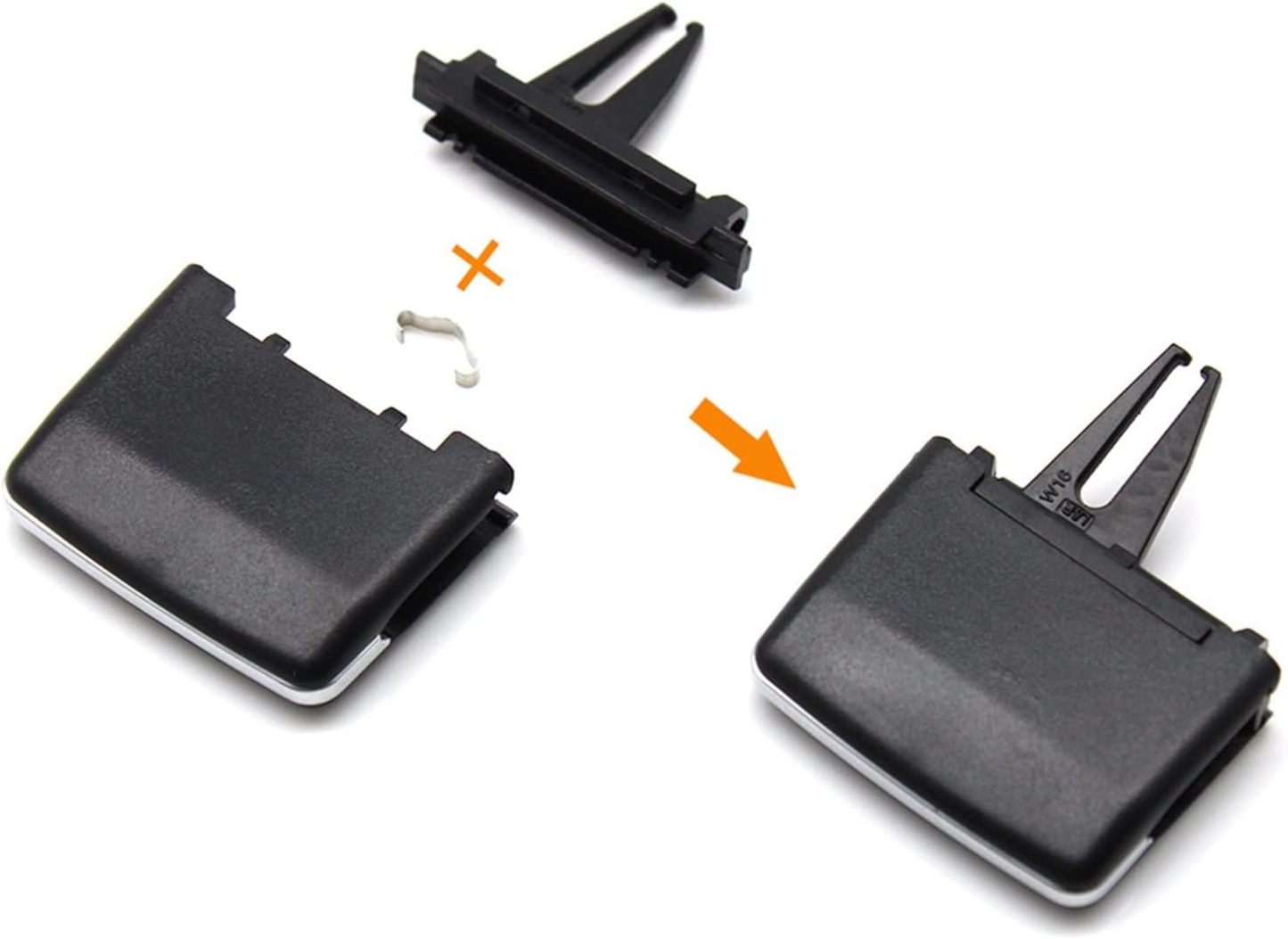 1668300054 Rejilla de ventilación de aire acondicionado para salpicadero delantero y trasero compatible con Mercedes Benz M GL ML GLE GLS W166 W292 2011-2019 (Color trasero izquierdo)