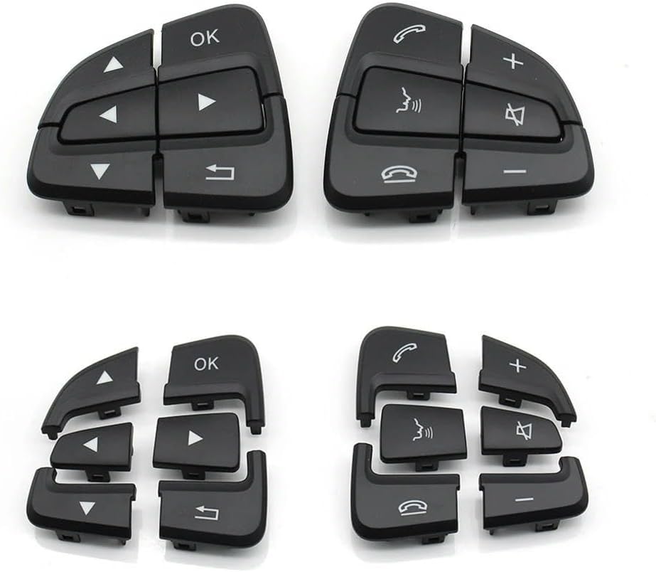Button Trim Cover for Mercedes-Benz A/B GLA GLS GLE V Class W176 W246 W156 W166 W292 W117 W218 W231. Car Steering Wheel Button Kit