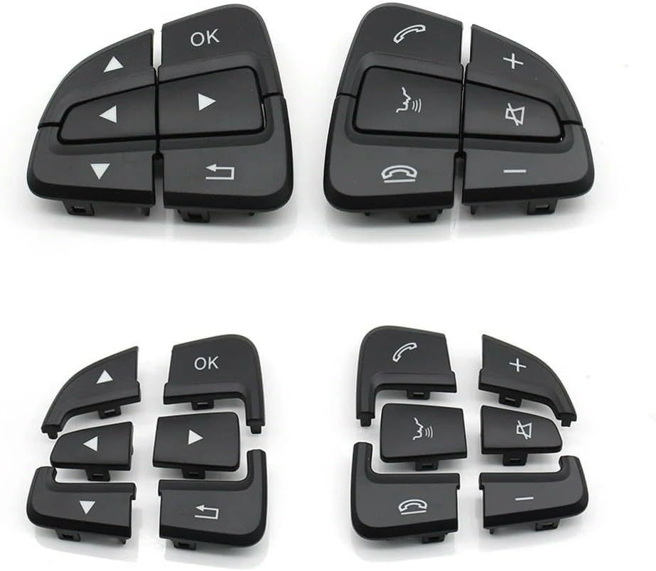 Button Trim Cover for Mercedes-Benz A/B GLA GLS GLE V Class W176 W246 W156 W166 W292 W117 W218 W231. Car Steering Wheel Button Kit