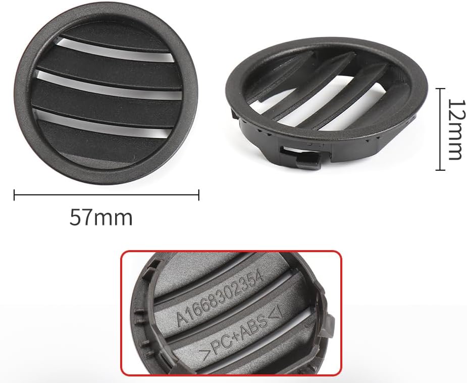 Dashboards Air Vent For B-enz GL ML GLS GLE W166 W292 1668302354 Instrument Panel Air Conditioning Air Outlet Round Grille Air