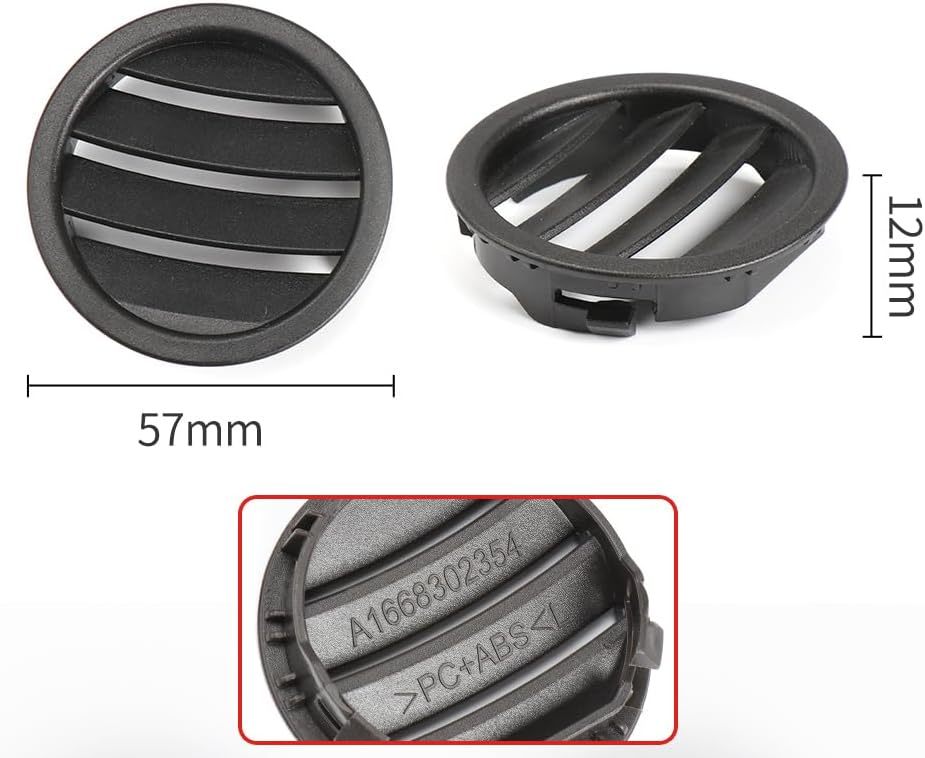 Dashboards Air Vent For B-enz GL ML GLS GLE W166 W292 1668302354 Instrument Panel Air Conditioning Air Outlet Round Grille Air