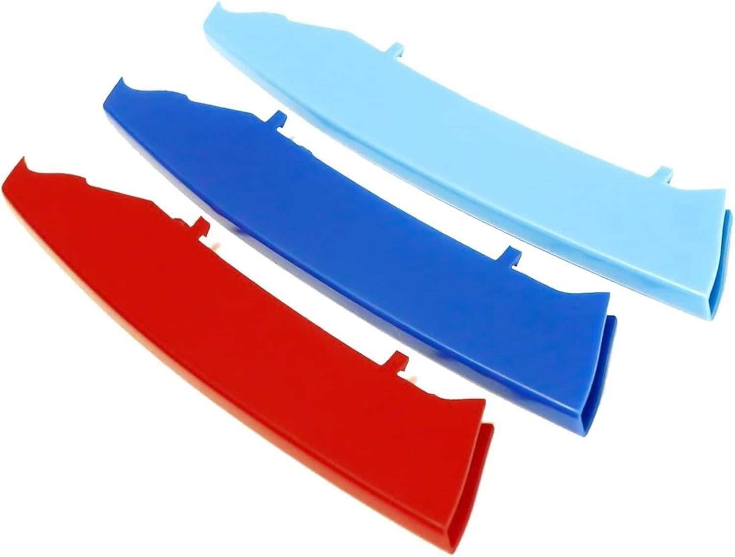 YDSSTORE M-Colored Tri Grille Insert Trim Strips for BMW 3 Series E90 & E91 Pre-LCI (2006-2008) | Compatible with 12-Beam Grills | Easy Clip-on Installation-autoydsstore