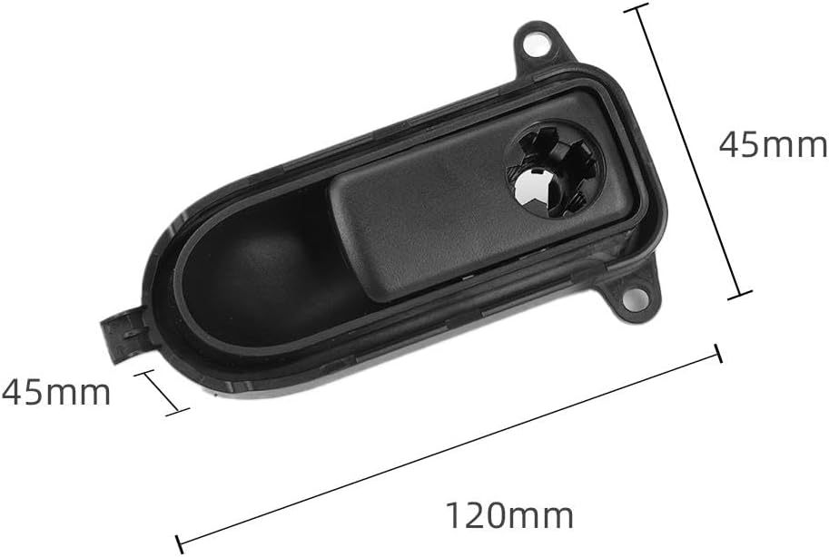 Car Glove Box Handle Cover Interior Lid Lock Toolbox Glove Boxes Cover Switch For Benz W205 W253 C GLC Class C200 GLC260 (Gray)