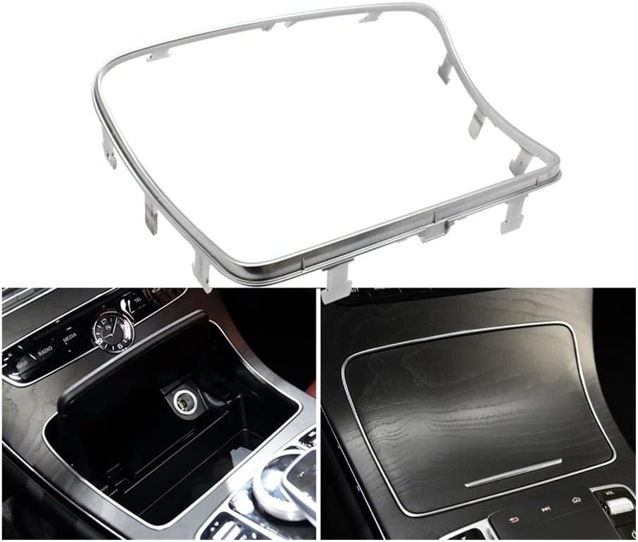 Car Water Cup Holder Strip Plating Ashtray Trim Ring. Compatible with Mercedes. Compatible with Benz C W205 C200 C250 C300 C400 GLC W253 GLC200 300 2056830900 