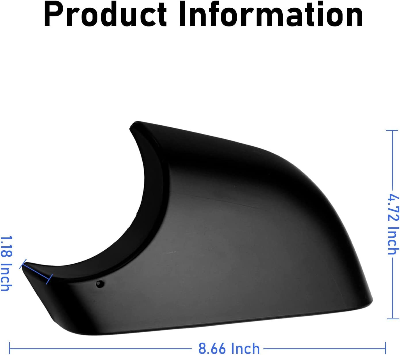 YDSSTORE Compatible with Tesla Model 3 Mirror Lower Cover 2017-2022.Left Drive Side Rearview Mirror Base Cover Trim. Side Mirror Bottom Cover Replacement for Tesla Model 3 Wing Mirror Repair(Left)-autoydsstore