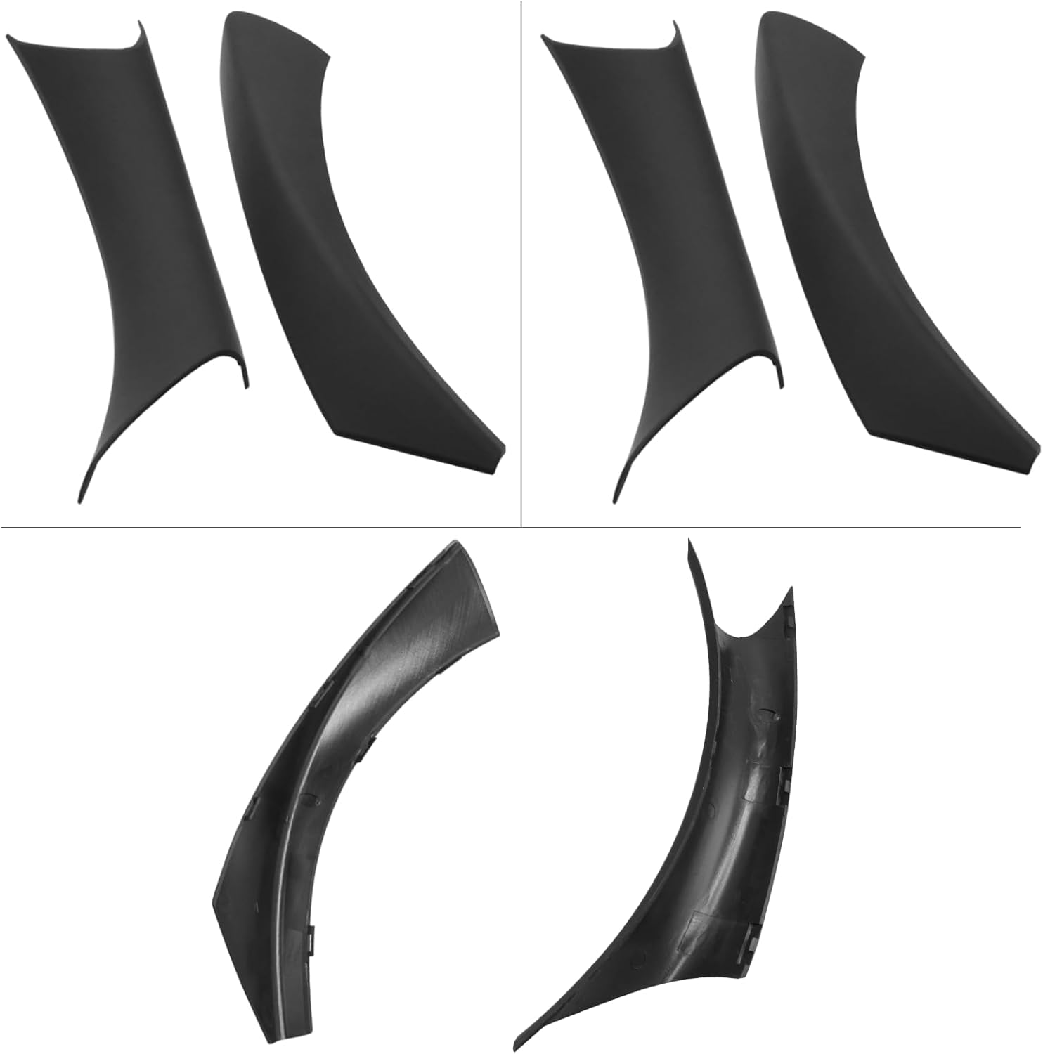 For BMW 3 E90/E91 Door Handle Covers. 6PCS Door Pull Handle Cover Left and Right Passenger (Black) |YDSSTORE-autoydsstore