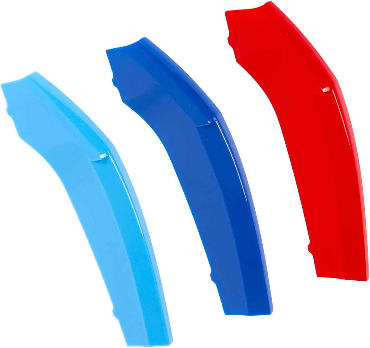 YDSSTORE M-Colored Tri Grille Insert Trim Strips for BMW Pre-LCI 6 Series F12 F13 (2012-2015) | Compatible with 10-Beam Front Kidney Grilles for 640i 650i 2-Door Coupe/Convertible-autoydsstore