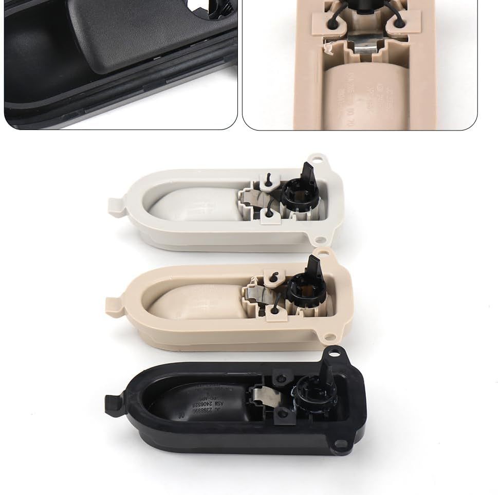 Car Glove Box Handle Cover Interior Lid Lock Toolbox Glove Boxes Cover Switch For Benz W205 W253 C GLC Class C200 GLC260 (Gray)