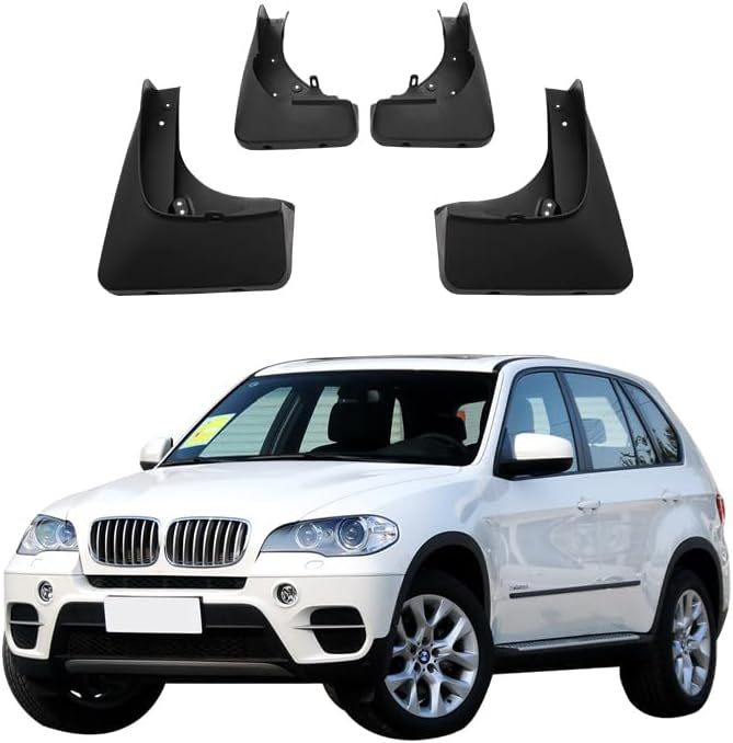 Mudflaps Splash Guards Compatible with BMW X5 E70 (2008-2016) – Durable Car Mud Flaps