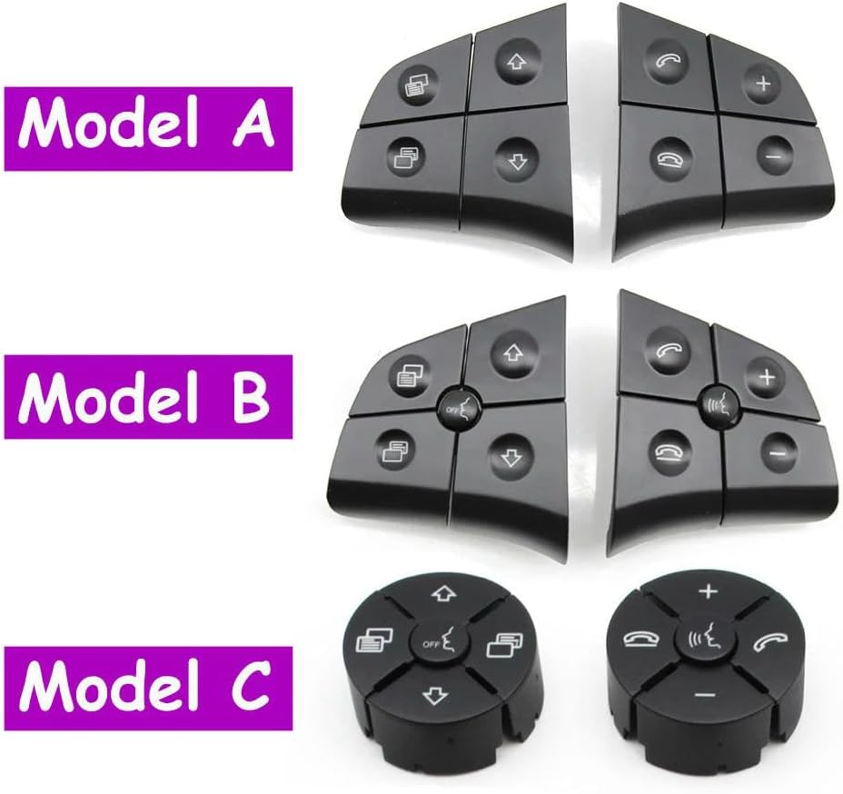 Bouton de Commutation pour Mercedes-Benz W164 W245 W251 W219 W230 W171. Boutons de Commutation Multifonctions au Volant de Voiture