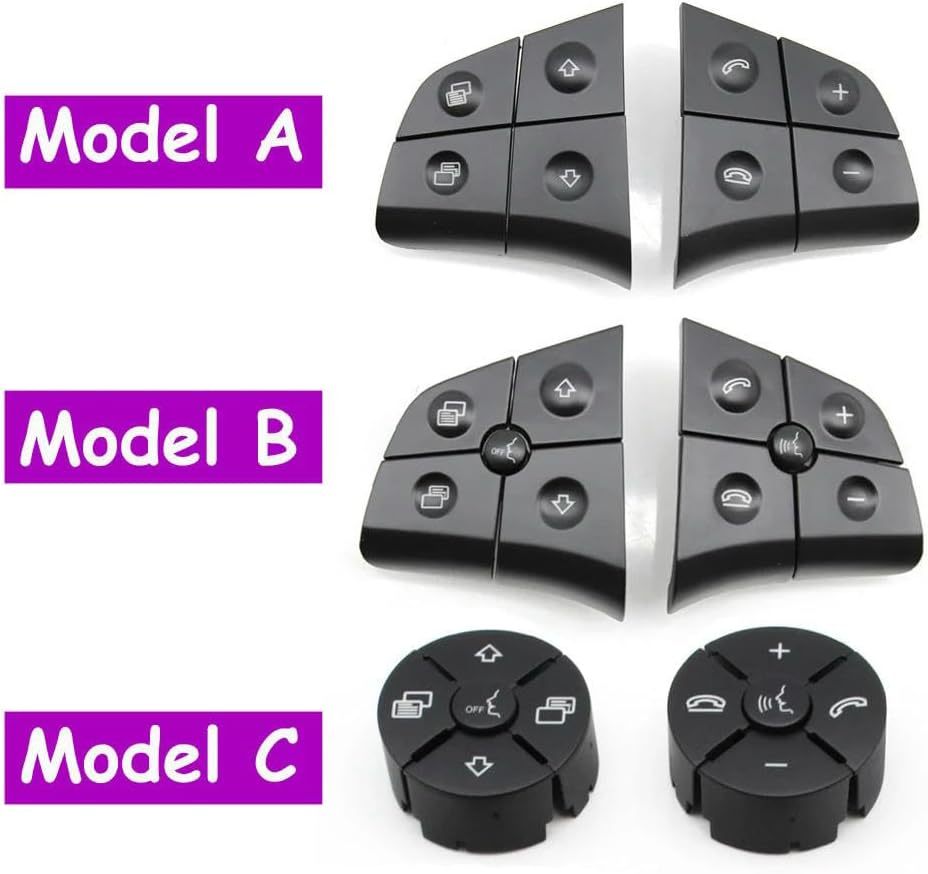 Bouton de Commutation pour Mercedes-Benz W164 W245 W251 W219 W230 W171. Boutons de Commutation Multifonctions au Volant de Voiture