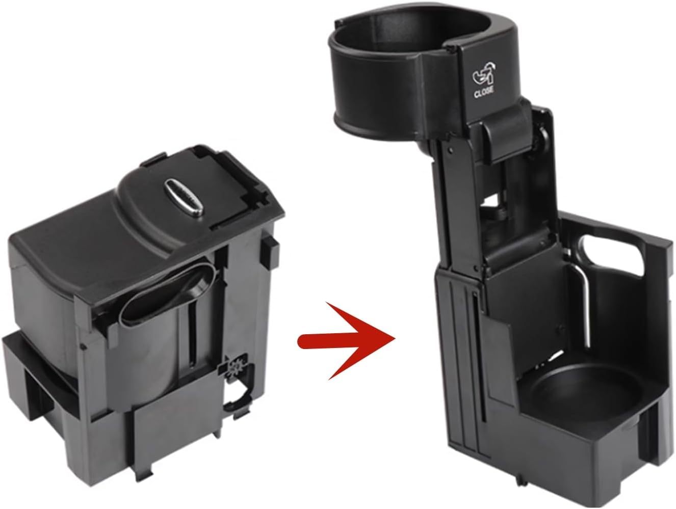 Black Car Water Drink Cup Holder For Benz E W211 2003-2008 CLS W219 2005-2009