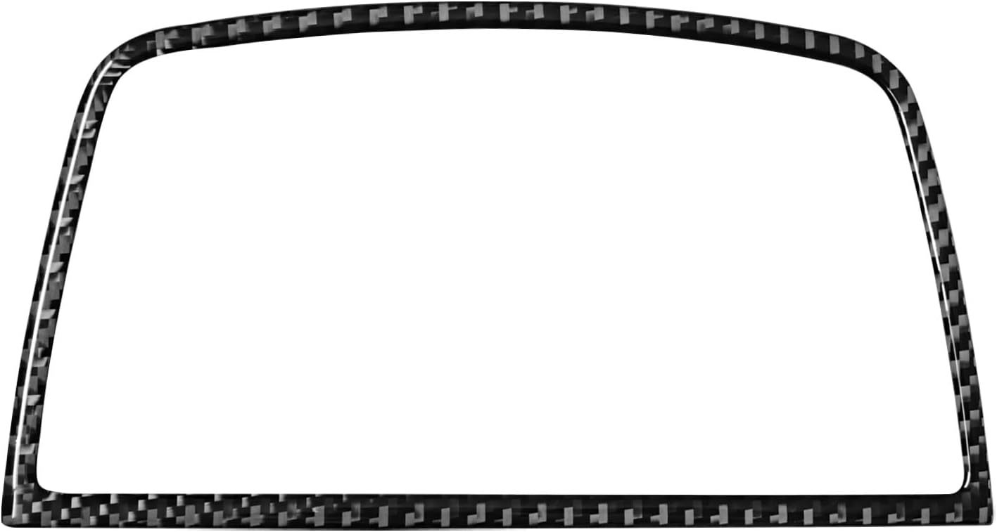 YDSSTORE Carbon Fiber Center Console Dashboard Horn Loudspeaker Frame Cover Trim for BMW X5 X6 E70 E71 (2008-2013) – 1pc Black | Premium Interior Auto Accessories-autoydsstore