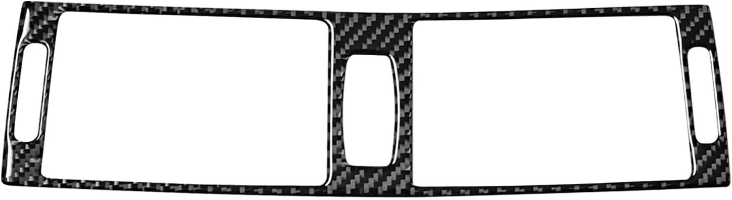 YDSSTORE Carbon Fiber Center Console Air Conditioning Outlet Vent Cover Frame Trim for BMW X5 E70 X6 E71 (2008-2013) – 1pc Black | Premium Interior Accessories-autoydsstore